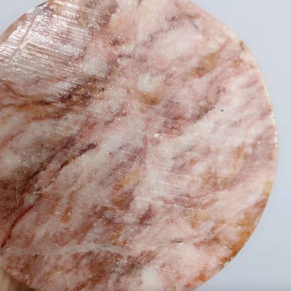 Set of 2 Vintage Pink Marble Candle Holders - Picture 8 of 8